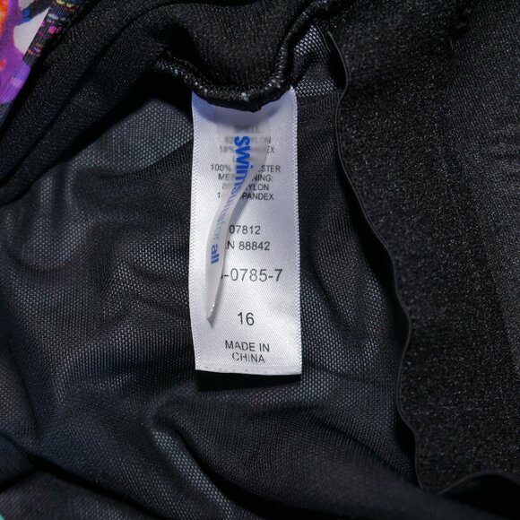 Size 16 Swimsuits For All One Piece Swimsuit Underwire Support Slimming Tummy - Picture 11 of 12